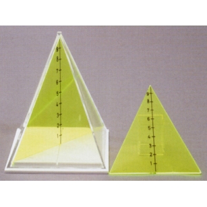 正方形角錐體模型 B